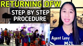 RETURNING OFW STEP BY STEP PROCEDURE (PHILIPPINES)||AGENT LENY