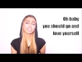 justin bieber love yourself sonna rele cover with lyrics