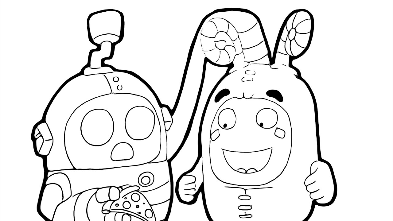 Oddbods Coloring Pages Zee 2025