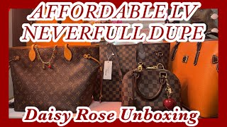 AFFORDABLE HANDBAG DUPE DAISY ROSE VS DAMIER EBENE! GREAT WORK AND TRAVEL TOTE BAGS TheCompletedLook