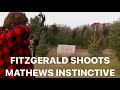 Fitzgerald Shoots! Instinctive Mathews Compound Fingers!