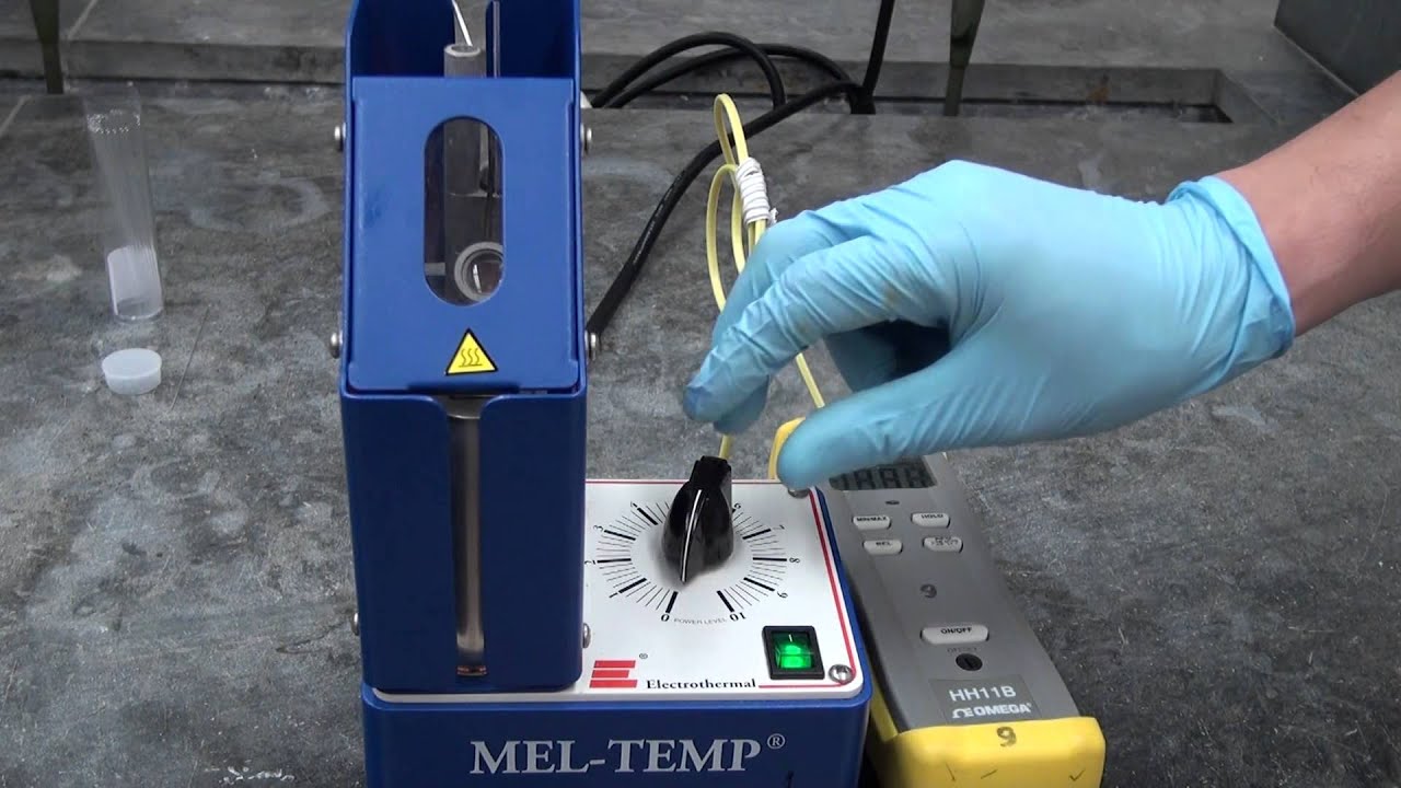 Melting Point Apparatus Use - YouTube