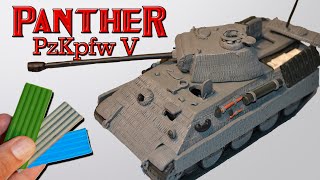 Making tank Panther Pz.Kpfw. V with Clay. Best german medium tank?