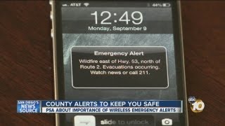 Wireless Emergency Alert system now available to local emergency officials