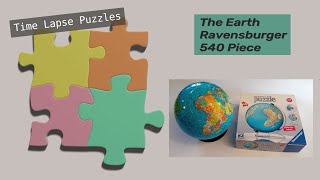 #27 The Earth Globe Puzzle Time Lapse, Ravensburger 540 piece.