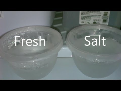 Is fresh water colder than salt water?
