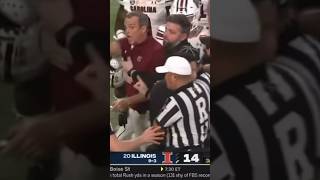 Illinois coach Bret Bielema taunts South Carolina coach Shane Beamer and he loses his mind