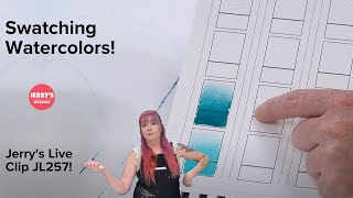 How to Swatch Your Watercolors - Jerry's LIVE Clip JL257