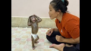 OMG! Sister Kobie Raising Hand Up Facing Back At Mom Very Gesture Angry Mom For Long Leave Her Alone