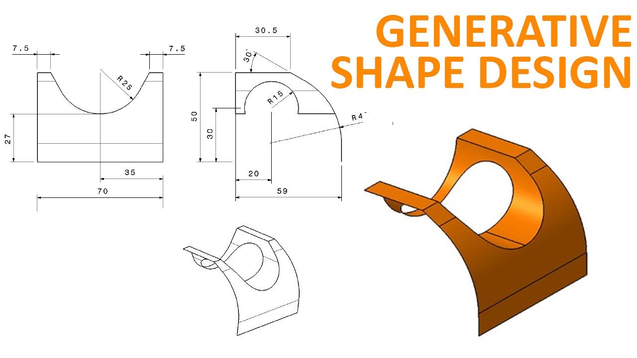 Generative Shape Design #1 - CATIA V5 Beginner Tutorial - How To Use ...