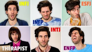 16 Personalities Interacting in Group Therapy