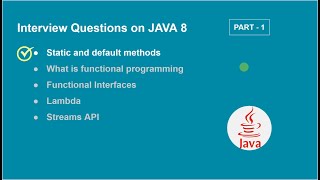 08. Static and Default Methods - Java 8 Interview Questions