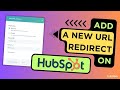 How to add a new URL redirect