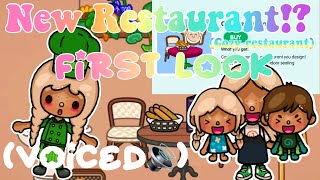 New Restaurant!?👩‍🍳🥗||*voiced🔊*||