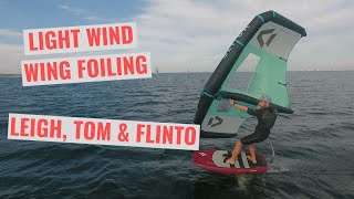 Light Wind Wing Foiling | Leigh Thorne, Tom Saunders \u0026 Flinto @ Green Point | Slick, Mantis \u0026 HA1125