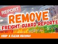 How to Remove a Freight Guard Report!