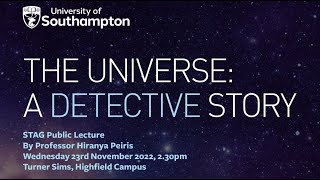 2022 STAG public lecture by Professor Hiranya Peiris - The Universe: a detective story