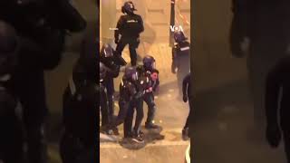 Clashes Erupt During World Cup Celebrations in France #shorts | VOA News