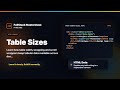 HTML Table Sizes - HTML Data Foundation | FullStack Masterclass HTML Course