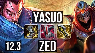 YASUO vs ZED (MID) | 2.7M mastery, 10/4/11, Dominating | KR Diamond | 12.3