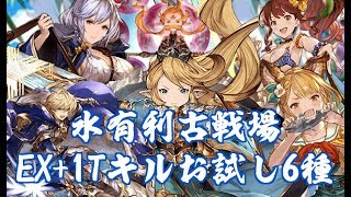 水有利古戦場EX+1Tキル6種【グラブル】