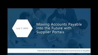 2022 Supplier Portal Webinar with IOFM