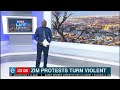 Zimbabwe protests turn violent