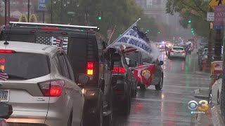 Dozens Take Part In 'Trump Train' Caravan Event In Philadelphia