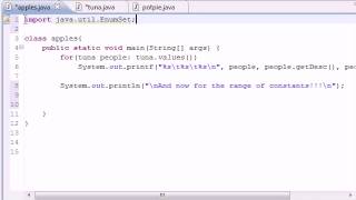 Java Programming Tutorial 45 EnumSet range