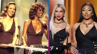 GRAMMYs: Dua Lipa and Megan Thee Stallion Recreate ICONIC Whitney Houston and Mariah Carey Moment