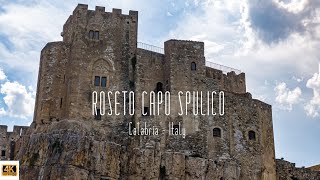 🇮🇹 4K drone video of Roseto Capo Spulico, Calabria, Italy.