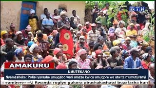 #AMAKURU21H:Nyamasheke:Polisi yarashe umugabo wari umaze kwica umugore we utwite n'umuturanyi