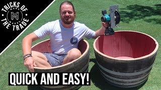 Best way to Cut a Barrel in Half