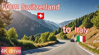 Driving from Switzerland 🇨🇭to Italy 🇮🇹- through Simplon pass| visp to Villadossola| 4K car ride|