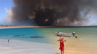 Bush Fires in Beagle Bay-Sailing to Cape Leveque - KIMBERLY BOUND!