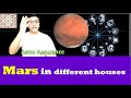 Mars in different houses in vedic astrology Irfan Syed