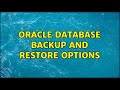 Oracle database backup and restore options (2 Solutions!!)