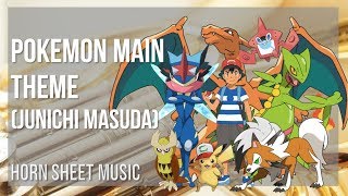 Horn Sheet Music: How to play Pokemon Main Theme by Junichi Masuda