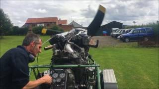 Rolls-Royce Merlin XX. Morris Oils SAE50 Test Run