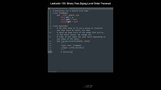 Leetcode 103. Binary Tree Zigzag Level Order Traversal in Python | Python Leetcode | Python Tutorial