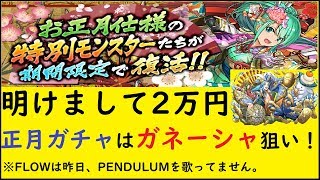 【パズドラ】正月ガチャ！スタートダッシュの2万円！ ガネーシャで、今後コイン不足とは言わせない...