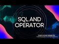SQL AND Operator Explained | How to Filter Data with Multiple Conditions