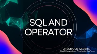 SQL AND Operator Explained | How to Filter Data with Multiple Conditions