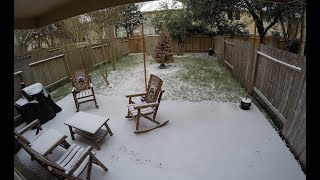 2021 Houston Snow Storm Time Lapse