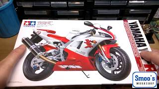 Tamiya 14073+14074 1:12 Scale Yamaha YZF-R1 - In box review