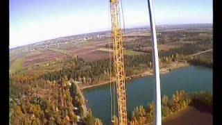 Best Wind Turbine Building Video! Enercon E-82 Construction Site FPV RC Fly Through Crane Helicopter