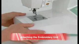 SINGER® FUTURA™ Converting to Embroidery Mode Tutorial