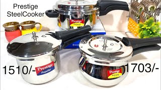 Prestige Deluxe Alpha Vs Prestige Popular Steel Cooker | Quality/Price/Warranty/Size | Sale Cooker