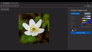 Simple image editor with Javascript