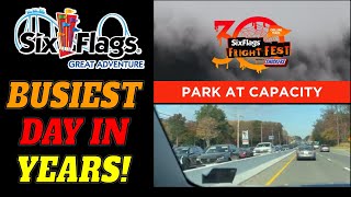The Busiest Day at Six Flags Great Adventure in YEARS!